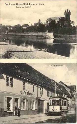 Gruss aus Gross-Steinheim am Main - Strassenbahn - Hanau -704430