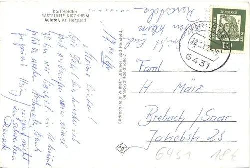 Raststätte Kirchheim Aulatal - Krs. Hersfeld -704462