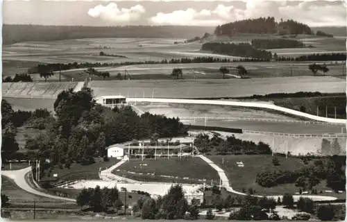 Hünfeld - Schwimmbad mit Stadion -704492