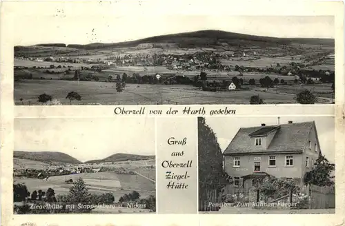 Oberzell von der Harth gesehen - Ziegelhütte -704680