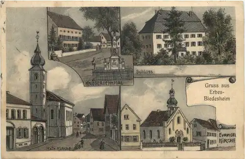 Gruss aus Erbes-Biedesheim - Pernat Karte -704832