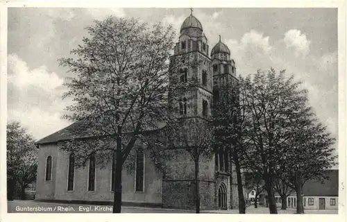 Guntersblum Rhein - Evangelische Kirche -704918