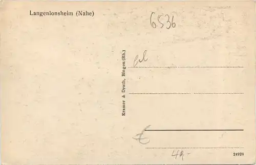 Langenlonsheim Nahe - Forsthaus Langenlonsheimer Wald -705094