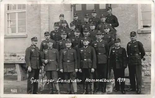 Gensinger Landwehr Hammelburg 1937 - 3. Reich - Gensingen -705128