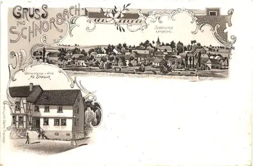 Gruss aus Schnorbach - Litho -705178