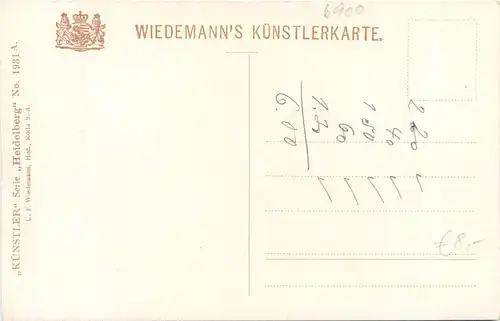 Heidelberg - Künstler Ak -705484