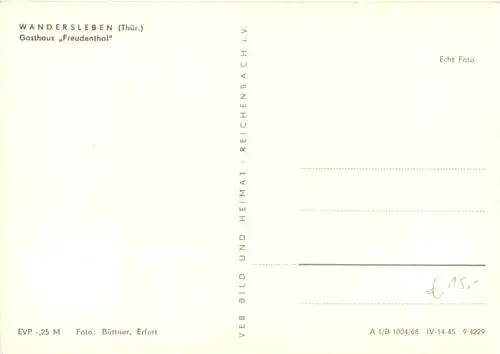 Wandersleben - Gasthaus Freudenthal -705742
