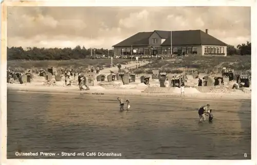 Ostseebad Prerow - Strand mit Cafe Dünenhaus -705920