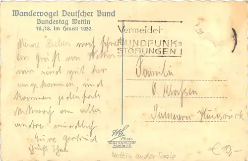 Wettin - Bundestag Wandervogel Deutscher Bund 1932 -705752