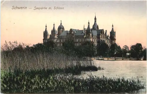 Schwerin - Seepartie mit Schloss -705916