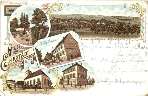 Gruss aus Ehrstädt - Litho - Sinsheim -706070