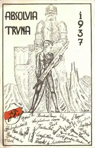 Trauenstein - Absolvia Truna 1937 - Studentika -706558