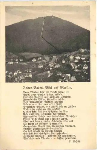 Baden-Baden - Blick auf Merkur -706488