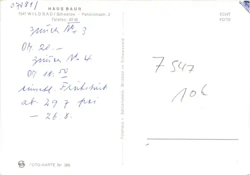 Wildbad - Haus Baur -706460