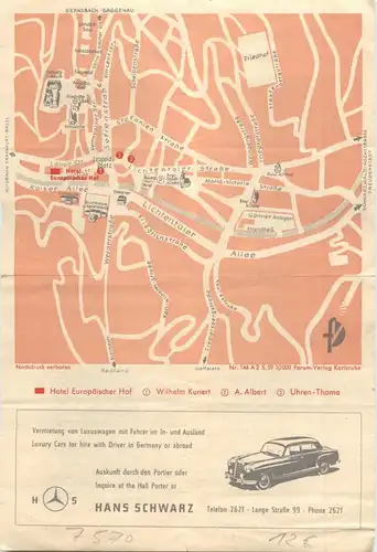 Baden-Baden - Stadtplan -706522