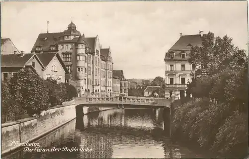 Pforzheim - Partie an der Rossbrücke -706510