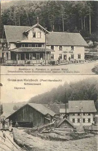 Gruss aus Holzbach - Post Ittersbach - Karlsbad -706612