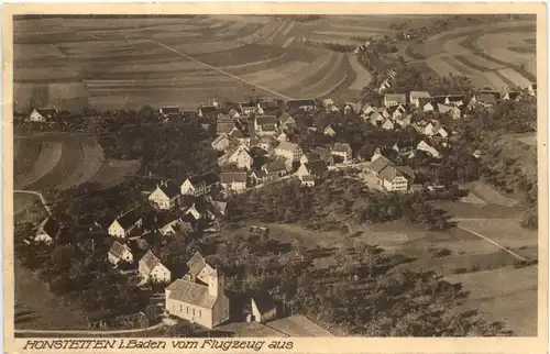 Honstetten in Baden vom Flugzeug aus -706722