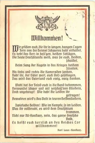 Konstanz - Zur Ankunft deutscher Krieger aus frz. Gefangenschaft 1915 -706762