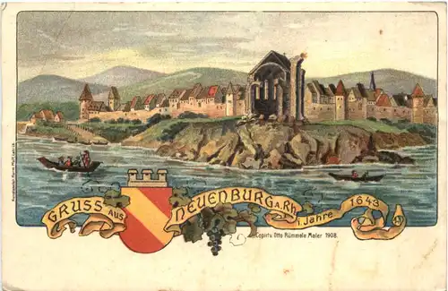 Gruss aus Neuenburg im Jahre 1643 - Litho -706872