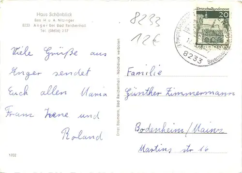 Anger bei Bad Reichenhall - Haus Schönblick -707174