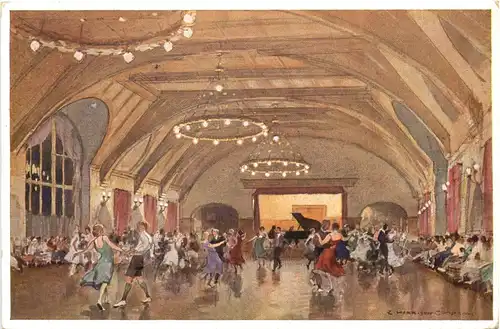 Schloss Elmau - Post Klais - Tanz im grossen Saal -707200