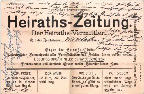 Glückwunsch - Heiraths Zeitung -707484
