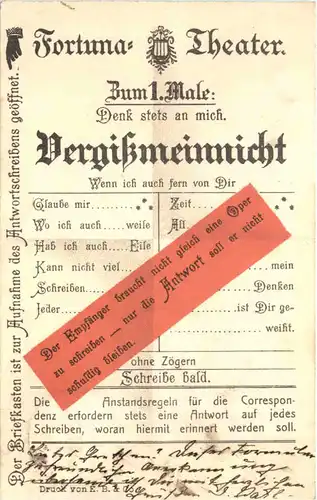 Glückwunsch - Fortuna Theater -707492