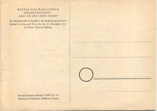 Limburg - Bischofsweihe 1947 -707598