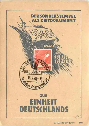 Bergen Rügen - Einheit Deutschland 1948 -707726