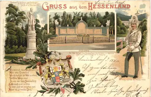 Gruss aus dem Hessenland - Litho -707932