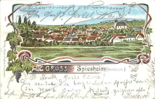 Gruss aus Spiesheim - Litho -707894