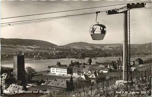 Blick von der Seilbahn auf Bingen -708210