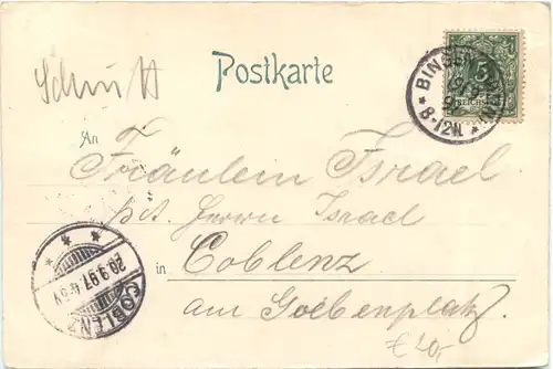 Der Mäuseturm bei Bingen - Litho -708568