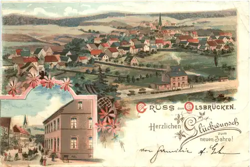 Gruss aus Olsbrücken - Litho -708776