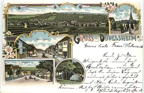 Gruss aus Düdelsheim - Litho - Büdingen -708894