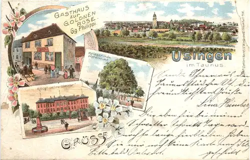 Gruss aus Usingen - Litho -708884