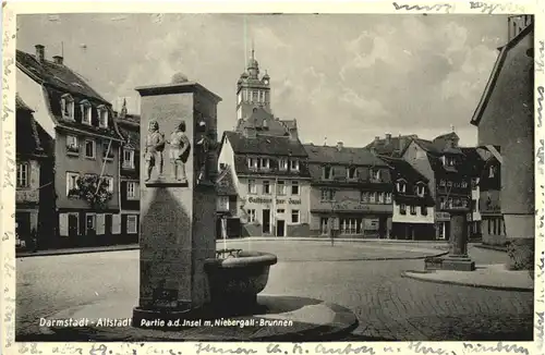 Darmstadt-Altstadt - Partie an der Insel -709114