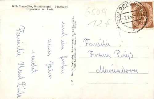 Oppenheim - Frohe Festgrüsse -709170