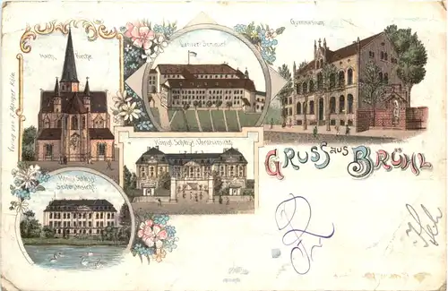 Gruss aus Brühl - Litho -709492