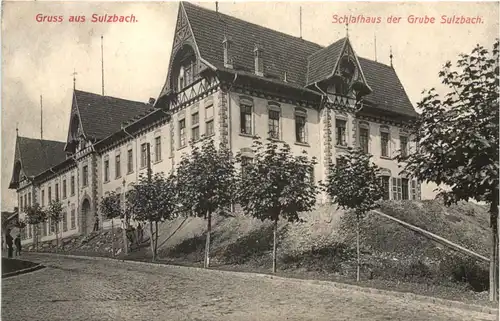 Gruss aus Sulzbach Saar - Schlfhaus der Grube Sulzbach -709482
