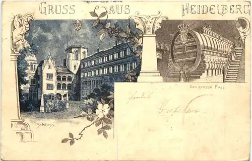 Gruss aus Heidelberg - Litho -709498