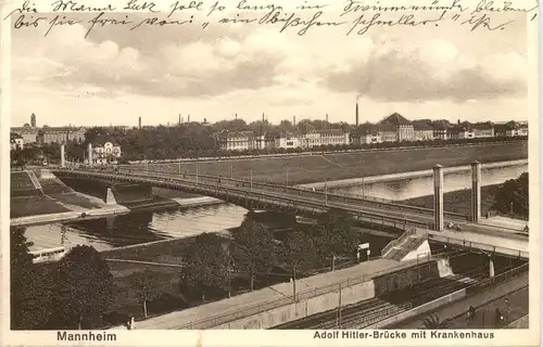 Mannheim - Adolf-Hitler-Brücke -709496