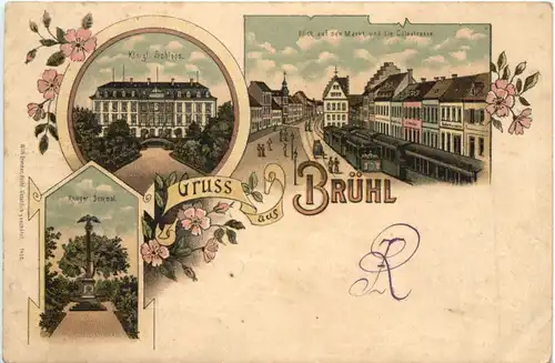 Gruss aus Brühl - Litho -709490