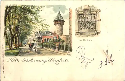 Köln - Sachsenring Ulrepforte - Litho -709822