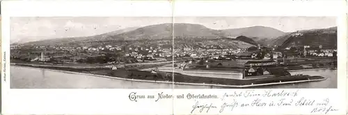 Gruss aus Nieder und Oberlahnstein - Klappkarte -709886