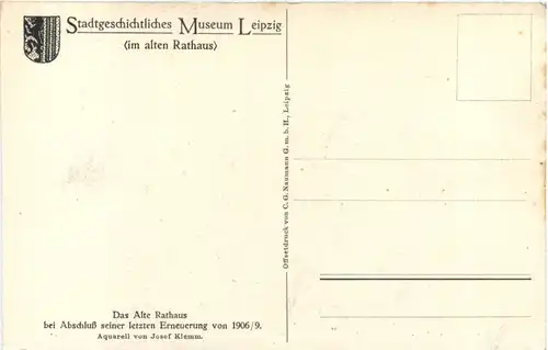 Leipzig - Das alte Rathaus -709966