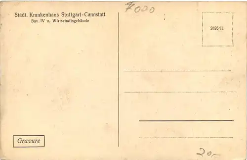 Stuttgart - Cannstatt - Städt. Krankenhaus -710336