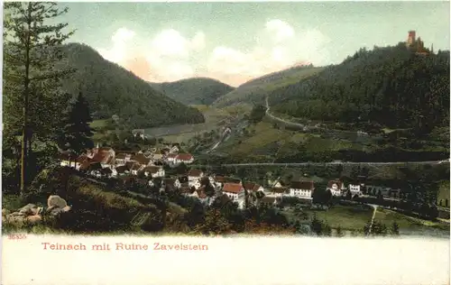 Teinachtal mit Ruine Zavelstein -710346