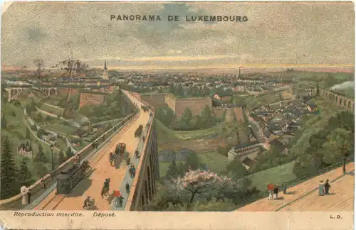 Paorama de Luxembourg - Litho -710720